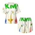 thumbnail image 4 of Lsque Pikmin Women's Short-Sleeved Pajama Set - 2 Piece Soft and Lightweight Sleepwear Set-Large, 4 of 9