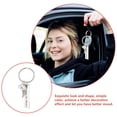 thumbnail image 3 of FRCOLOR keychains Stainless Steel Cat Memorial Keychain with Exquisite Design for Decoration Silver Color Lightweight,3.15"X1.18"X0.08", 3 of 4
