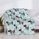 thumbnail image 3 of Fotbe Dachshund Dog Puppy Manta de Franela con Estampado, Manta Ultrasuave para Cama, Sofá, Auto, Hipoalergénica y Antibolitas-60"x50", 3 of 6