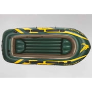 Intex Seahawk 4 Inflatable 4 Person Boat Raft Set with Oars & Air Pump (2 Pack)