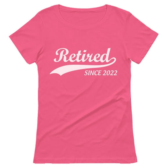Retired Since 2022 Shirt Funny Retirement Gift Women T-Shirt XX-Large Pink