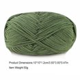 thumbnail image 2 of Moyic Hilo de ganchillo Suéter Bufanda Guantes Paquete de juguetes Manualidades Regalos Hilos Madejas duraderas Conjunto Artes 4 capas para Artesanía 32verde oliva, 2 of 5