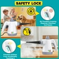 thumbnail image 5 of Loheer Steam Cleaner, 1000W Pressurized Handheld Steam Cleaner for Home with 12 Accessories & Safety Lock, Multi-Surface Steamer for Cleaning, White, 5 of 11