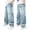 Light Blue, variant on Shadoumai Boys Straight Leg Stretch Denim Pants, Elastic Waist Pocket Layout, Comfortable Casual Daily Cut for Daily Wear, Wearable Bottoms