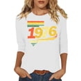 thumbnail image 3 of Lumosvexa Summer Womens Casual T-Shirt for Women Graphic Short Sleeved Shirt Tops Crew Neck T-Shirt White Size M, 3 of 5