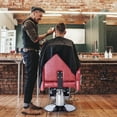 thumbnail image 3 of Barber Chairs for Barbershop, Hydraulic Barber Chair 360° Swivel Reclining, Adjustable PU Leather Beauty Styling Salon Chair for Barbershop Spa Red/Silver, 3 of 7