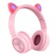 thumbnail image 1 of Lucky Cat - Auriculares inalámbricos con tarjeta Bluetooth iluminados - Rosa completo Adepaton 2033142-2, 1 of 8