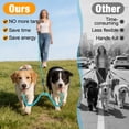 thumbnail image 6 of Jewyow Double Dog Leash,  360° Swivel Tangle Free Bungee Walking Training for Large Medium Dogs, Reflective Dog Leash for 2 Dogs, Blue, 6 of 7