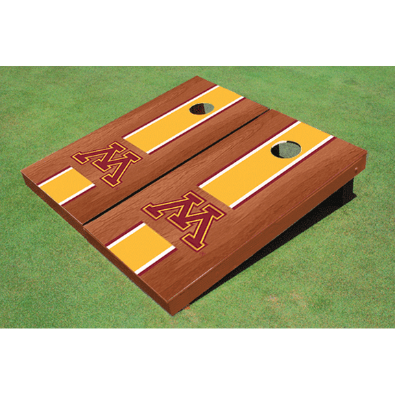 University of Minnesota Gold Rosewood Matching Long Strip Cornhole Boards