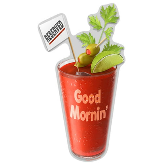 Bloody Mary Good Mornin' Novelty Sign | Indoor/Outdoor | Funny Home Décor for Garages, Living Rooms, Bedroom, Offices | SignMission personalized gift Wall Plaque Decoration