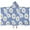 Blue Daisy Flower, variant on Pink Daisy Flower White Blooms Pattern Hooded Bath Towel,50"x30" for Ages 3 To 12 Kids, Quick Dry Lightweight Soft Microfiber Hood Beach Towel Cover Up for Kids