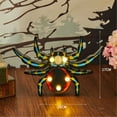 thumbnail image 2 of Fnochy 6.69"x9.84" Lighted Spider Halloween Window Silhouette Decoration,Halloween Lighted Window Decoration,Hanging Light Up Holiday Ornament (Spider Light), 2 of 6