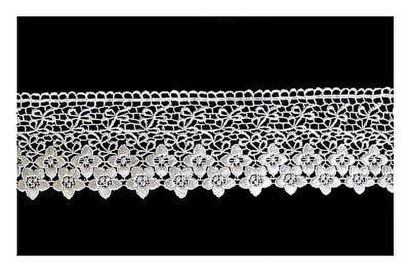 Lily 3" White & Ivory Venise Vintage Victorian Giupure  Lace Trim By Yardage