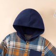 thumbnail image 4 of Kids Toddler Boy Clothes Flannel Plaid Hoodied Tops + Casual Pants Boys Fall Winter Outfits, 4 of 7