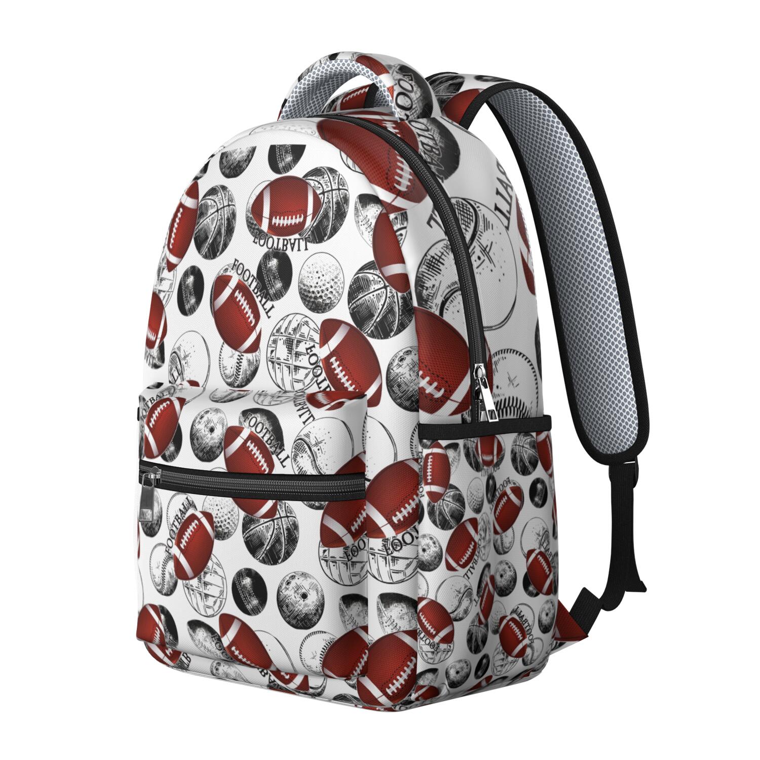 Durable Waterproof Bookbag for Teens - Lightweight Backpack with Padded Straps for Baseball & Soccer