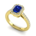 thumbnail image 2 of Diamond-Capitals 2.95 Carat Beautiful Natural Diamond Blue Sapphire Gemstone Wedding Ring for Women Solid 14K Yellow Gold Size 11, 2 of 8