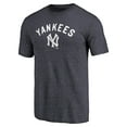 thumbnail image 2 of Men's Navy New York Yankees Vintage Cooperstown Collection Wahconah Tri-Blend T-Shirt, 2 of 3