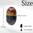 thumbnail image 2 of Seven Chakra Crystal Palm Stone, 2 of 5