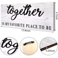 thumbnail image 3 of MUCHENGGIFT 2 Pieces home decor signs This is Us Our Life Our Story Rustic Wood Signs Together Rustic Wooden Wall Art Signs Farmhouse Entryway Signs, 4.7 x 13.8 Inch (), 3 of 7