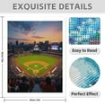 thumbnail image 3 of Diamond Art Kit for Adults, Stadium Sunset Baseball Game Diamond Painting for Adults Beginners, DIY Diamond Art Painting Kits, 5D Diamond Painting Crafts for Home Decor 12x16 Frameless, 3 of 7