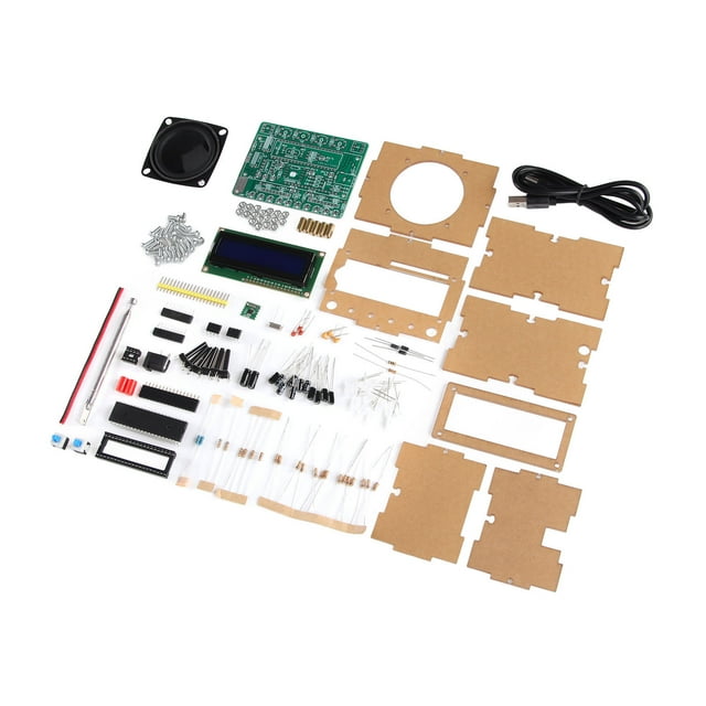 Receptor De Radio, Volumen Ajustable Indicación De Nivel Pantalla LCD Radio Digital DC4.5-5.5V Bajo Nivel De Ruido Con Amplificador De Potencia De 5W Para Educación