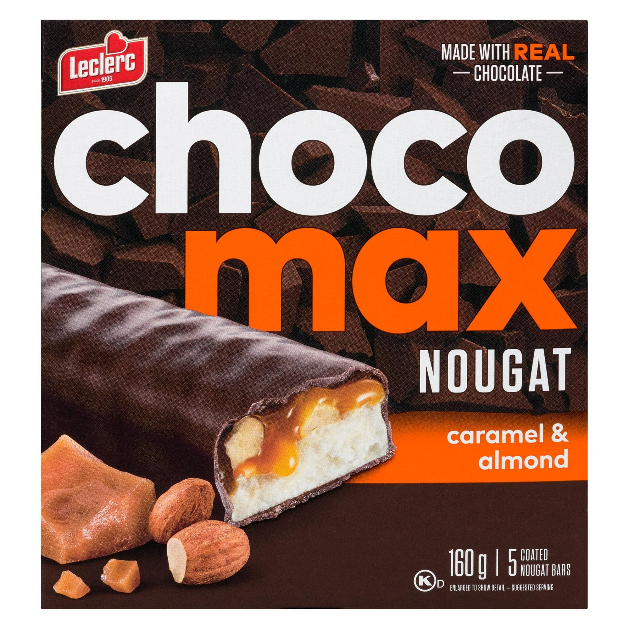 Chocomax Barres de Nougat Caramel et Amande