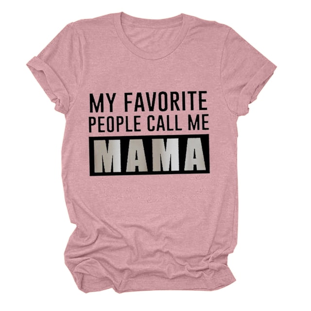 Staron T-Shirts d'Été pour Femmes, Col Rond, Imprimé de Lettres Drôle, T-Shirts Tendance d'Été à Manches Courtes, Coupe Ample, T-Shirt Décontracté, Hauts d'Été Confortables