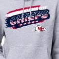 thumbnail image 3 of Men's Starter Gray Kansas City Chiefs Patriotic Paint Hoodie, 3 of 3