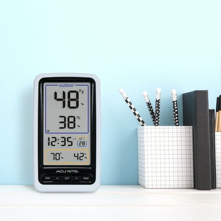 AcuRite Wireless Thermometer with Digital Display - White