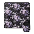 thumbnail image 2 of HELLHERO Purple Floral Pattern Sewing Machine Pad Durable Easy Storage Storage Bag to Keep Tidy Sew Machine Mat, Thanksgiving, 2 of 4