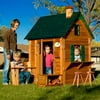 Wood Playhouse With 2 Stools