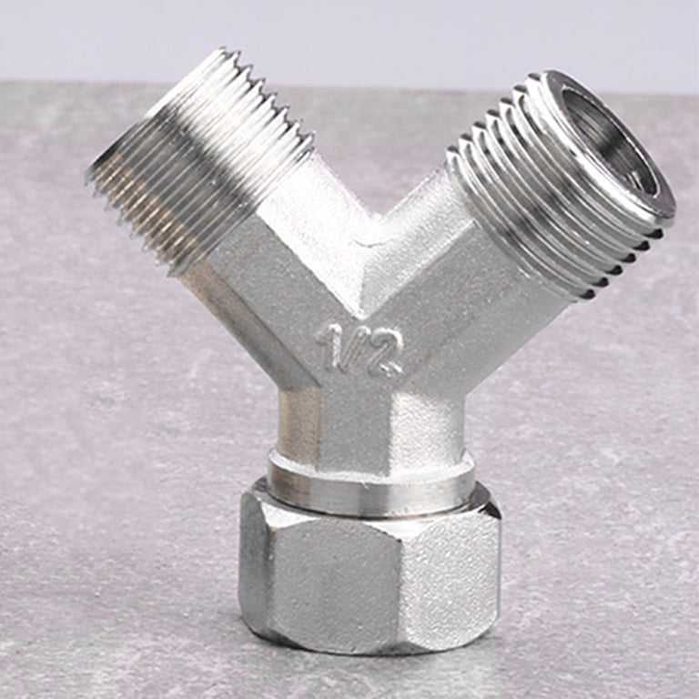 1Pc Copper Dishwasher Washing Machine Tap Y Dual Splitter 1/2" Hot DN15