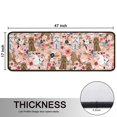 thumbnail image 5 of Kitchen Rugs Sets Of 2,Poodle Dog and Flower Floral Anti Fatigue Kitchen Mat Rugs Non Slip Washable,Decorative Kitchen Floor Mats for Kitchen,Sink,Laundry,17"x47"+17"x47", 5 of 5
