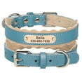 thumbnail image 5 of Pet Artist Soft Leather Personalized Dog Collar Pet Name ID Tag Engraved Small Large Dogs, 5 of 12