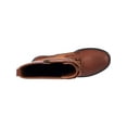 thumbnail image 2 of G.C. SHOES Womens Brown Lace-Up Slip Resistant Comfort Hanker Round Toe Block Heel Zip-Up Combat Boots 8.5, 2 of 4