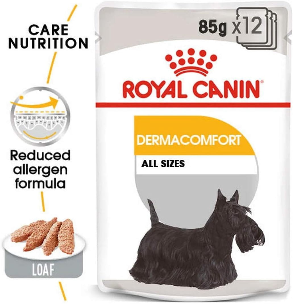 Royal Canin Dermacomfort Dog Wet Food Loaf 12x85g