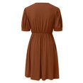 thumbnail image 6 of Sngxgn Women's Party Dress Bodycon Dresses Long Sleeve(Brown,L), 6 of 6