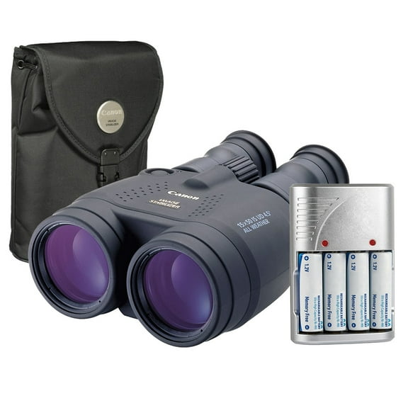 Canon 15x50 IS All Weather Image Stabilized Binocular   Batteries w/ Rapid Charger (Inetrnational Version)