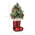 thumbnail image 7 of Best Choice Products 40in Santa Boots Decoration w/ Pre-Decorated Christmas Greenery, Battery-Operated Lights, 7 of 7