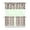 Bohemian Style, variant on Tropical Flower Kitchen Curtains 3 Piece Set - Watercolor Leaf Design Tier Curtains with Valance