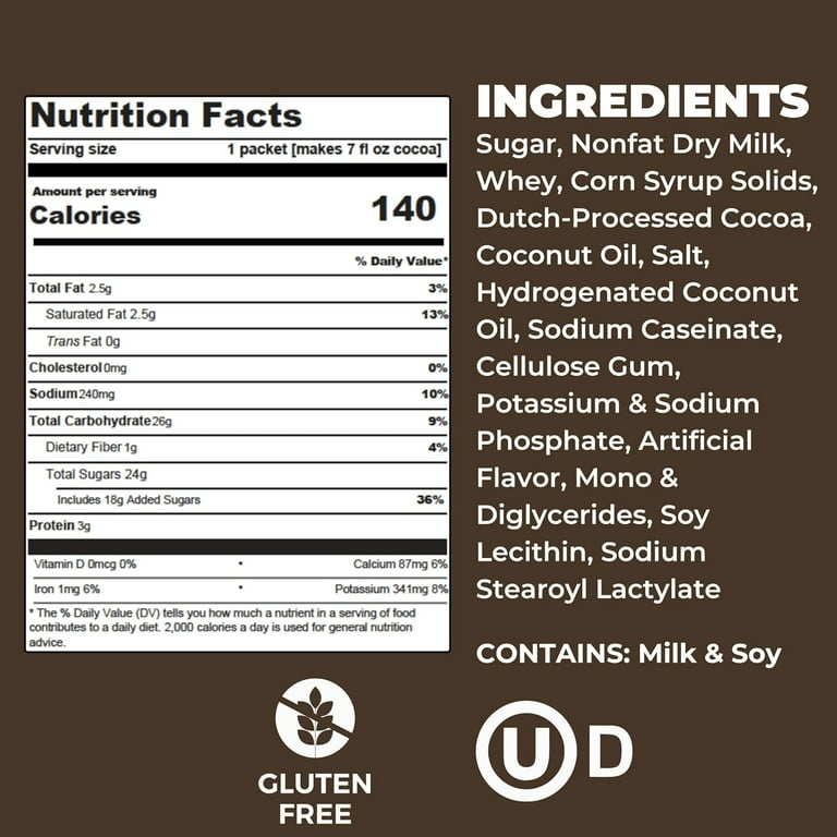 Cocoa Classics Cocoa Supreme Cocoa Mix Hot Chocolate with Nonfat