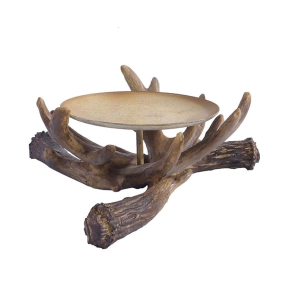 YIEMEEN Antler Deer Candle Holders,Rustics Tealight Holders,Cabin Decoration Table Centerpieces Decorative Candle Holders