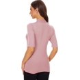 thumbnail image 4 of ORUYROP Chandail à Manches Courtes pour Femmes, Pull Ajusté en Jersey, 4 of 6