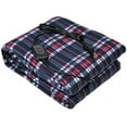 thumbnail image 6 of AmazingForLess Heated Car Blanket, 12V Electric, Navy Plaid, 43" x 59", 6 of 8