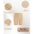 thumbnail image 6 of INNERSY Plus Size Slip Shorts for Women Stretchy High Waist Boyshorts Underwear 3 Pack(XL,Nude), 6 of 10