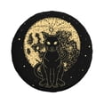 thumbnail image 2 of DouZhe Waterproof Spare Tire Cover, Mystical Full Moon Cat Prints Adjustable Wheel Covers Fit for Jeep Trailer RV SUV Car, 14 inch, 2 of 7