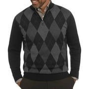 Big Men's 1/4 Zip Mock Neck Sweater