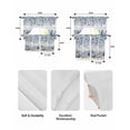 thumbnail image 5 of Blue Coastal Starfish Swag Curtains for Living Room/Bedroom Windows, Beach Nautical Shell Eucalyptus Wooden Kitchen Curtains and Valances Set 36 Inch Length, Swags Valance Curtain Panels, 5 of 5