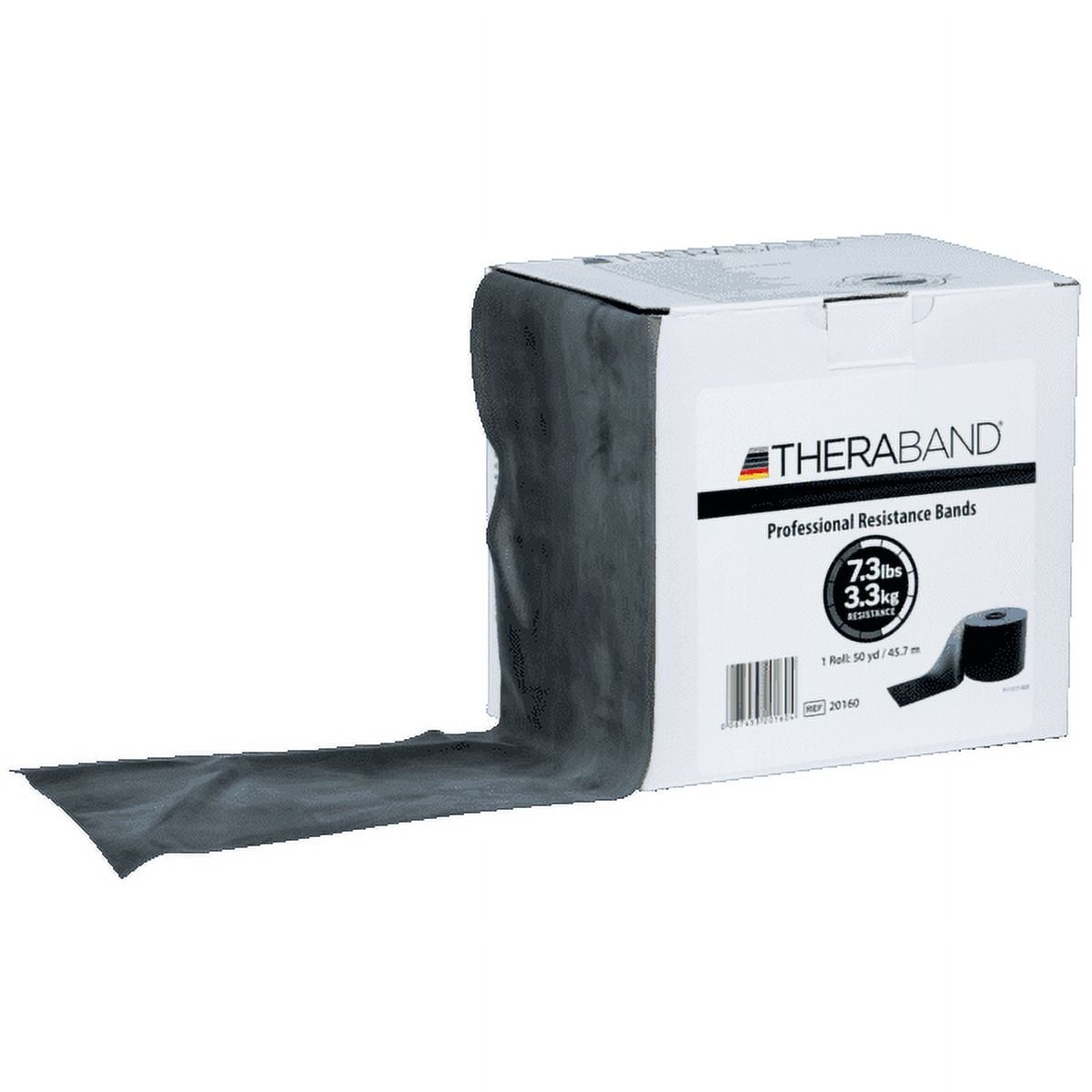 THERABAND Resistance Band, Black, Special Heavy, 50-Yard Roll, Elastic Band for Strength Training, Stretching, Yoga, Pilates, Physical Therapy, Portable & Cut-to-Length, Color-Coded Levels