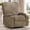 Brown, variant on Korser 360°Swivel Rocker Recliner with Cup Holder,Nursery Rocking Chairs for Adults with Side Pockets Manual Recliner for Living Room,Chenille,Black